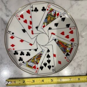 Horchow Playing Cards Plate (1)